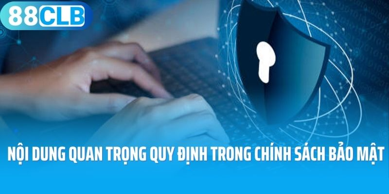 Các nội dung quan trọng quy định trong chính sách bảo mật 