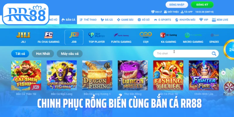 Chinh phục rồng biển cùng bắn cá RR88
